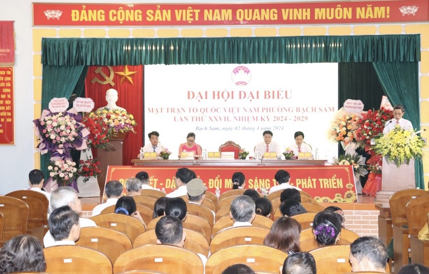 Đại hội Đại biểu MTTQ Việt nam phường Bạch Sam lần thứ XXVII, nhiệm kỳ 2024-2029