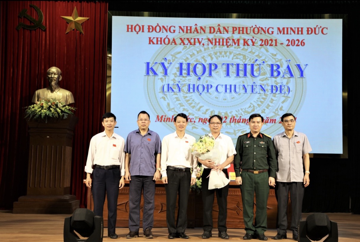 HĐND phường Minh Đức tổ chức Kỳ họp thứ Bảy, khóa XXIV, nhiệm kỳ 2021 - 2026  