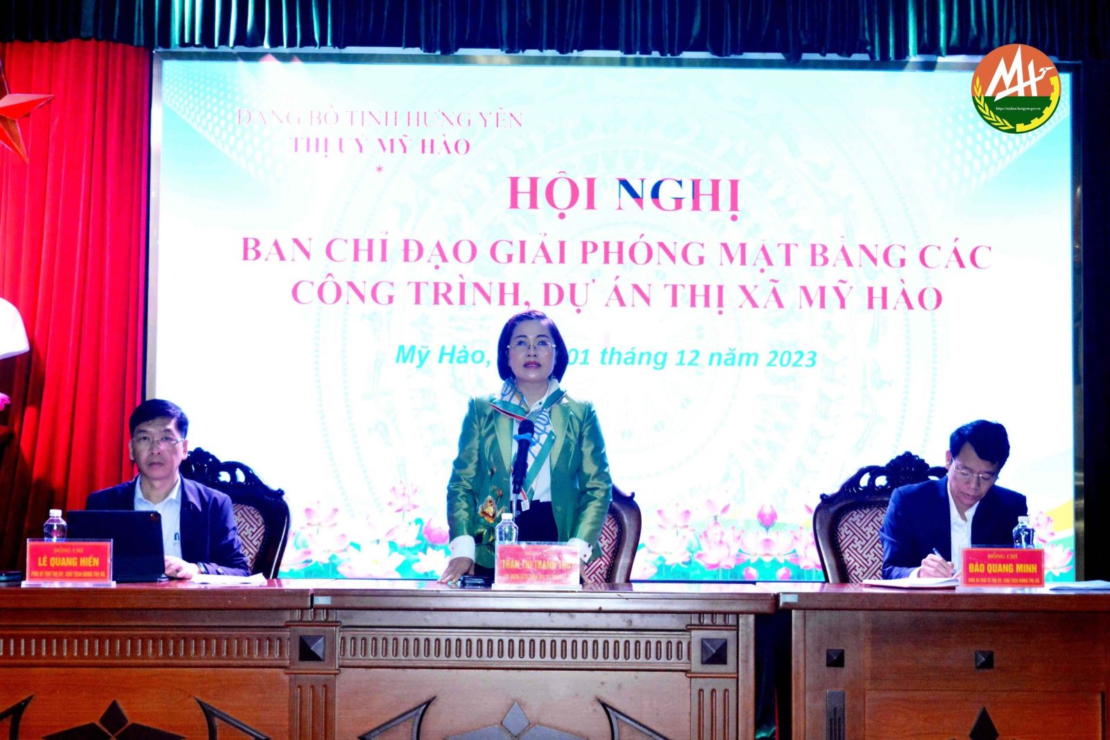 Hội nghị Ban Chỉ đạo giải phóng mặt bằng các công trình, dự án thị xã Mỹ Hào