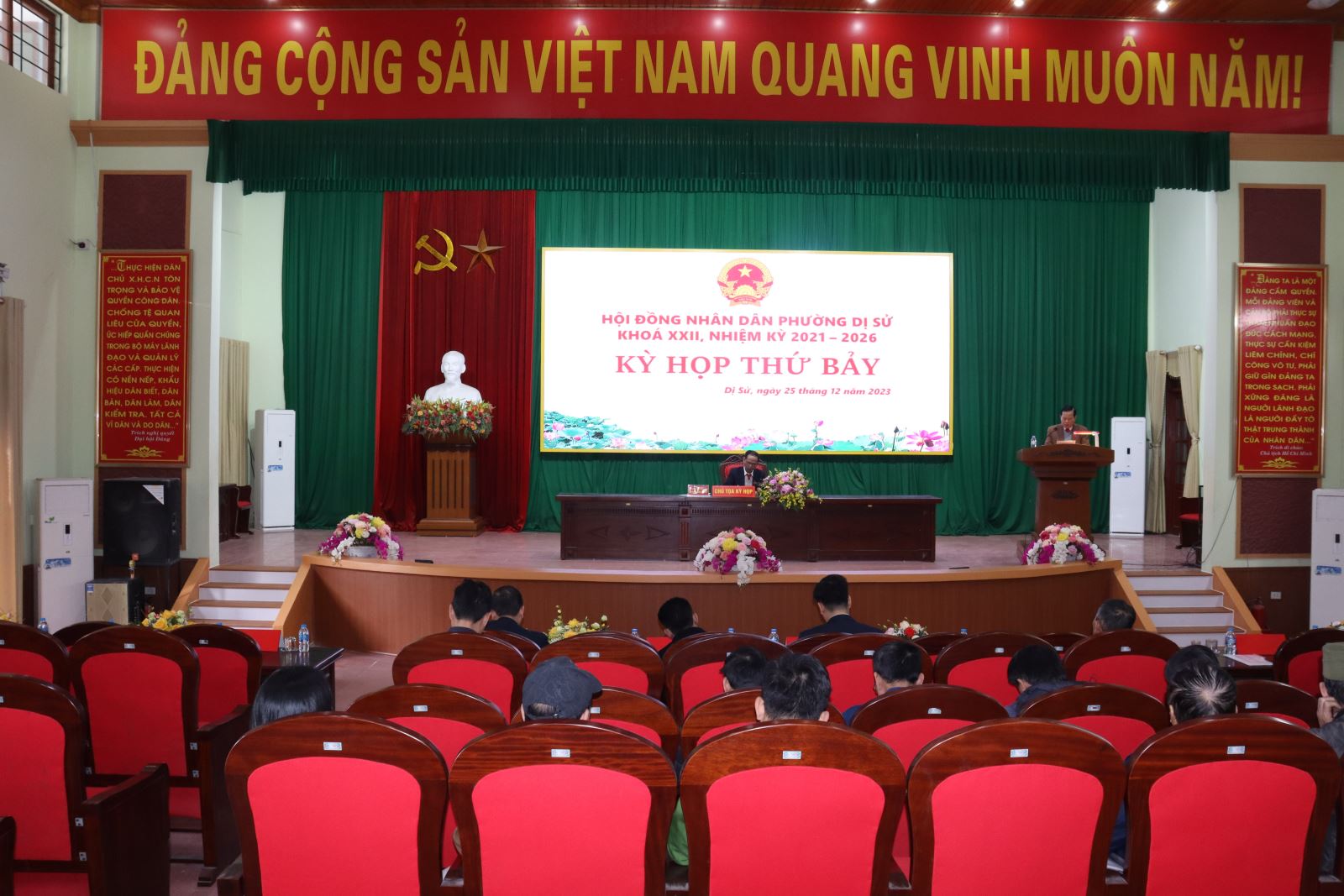 Kỳ họp thứ Bảy, HĐND phường Dị Sử khóa XXII, nhiệm kỳ 2021- 2026