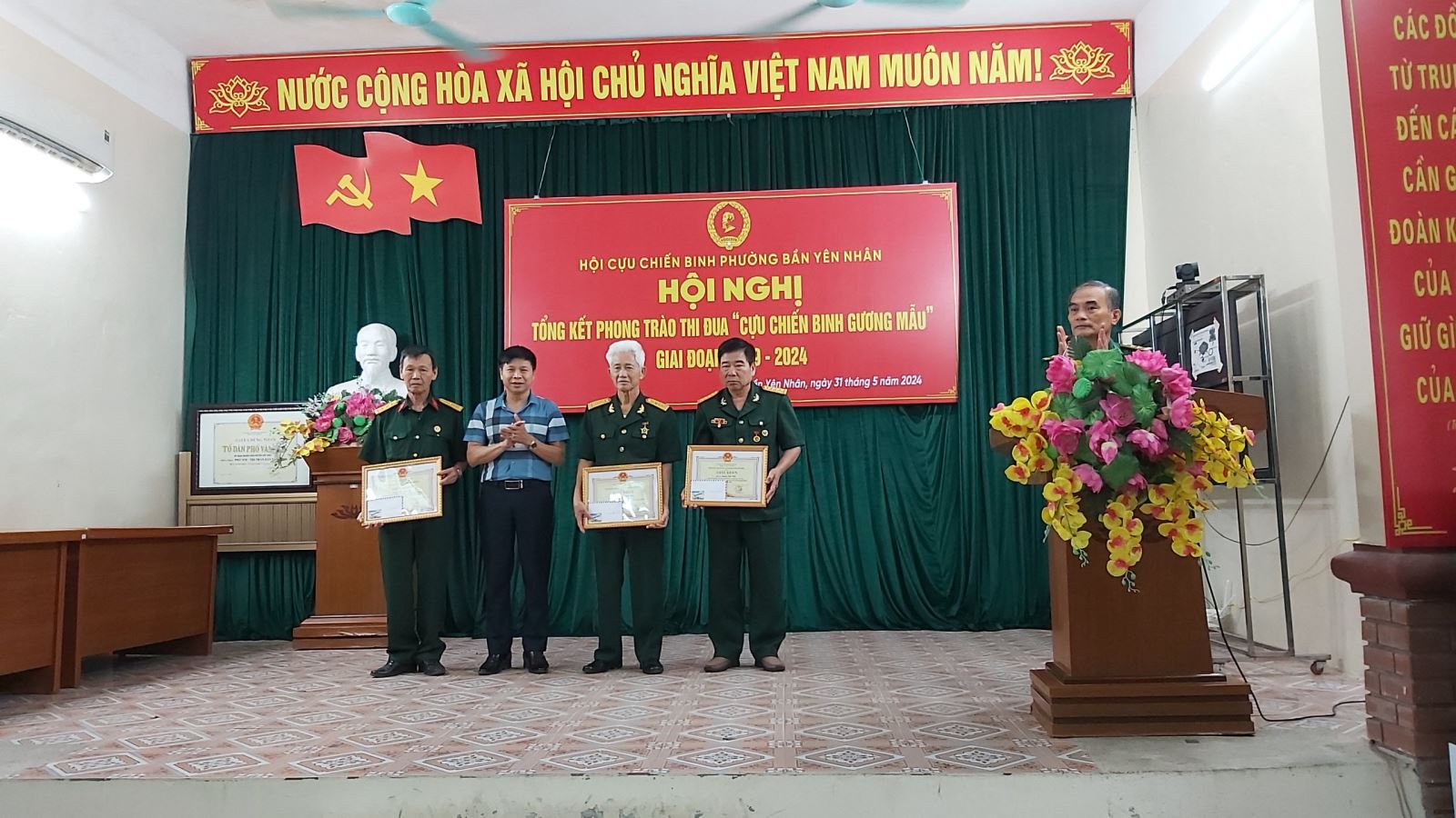 Hội CCB phường Bần Yên Nhân tổng kết phong trào thi đua “Cựu chiến binh gương mẫu” giai đoạn 2019 - 2024