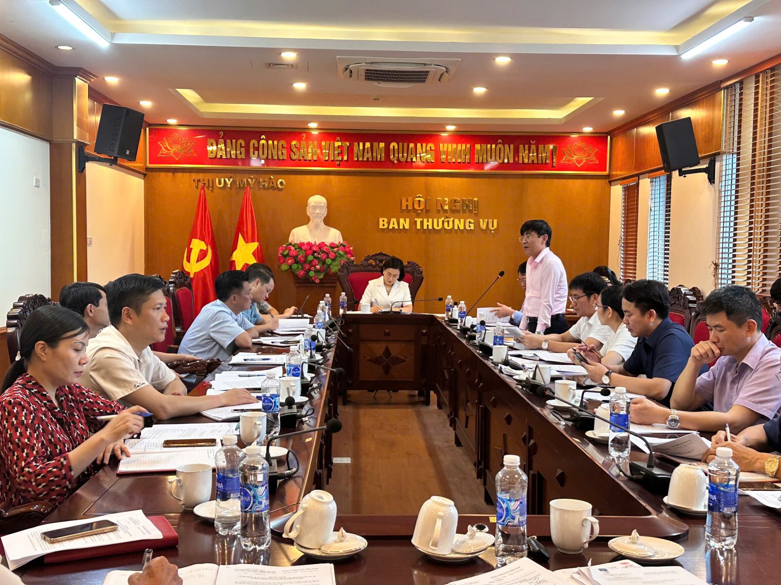 Thị xã Mỹ Hào họp Ban chỉ đạo triển khai sắp xếp đơn vị hành chính trên địa bàn